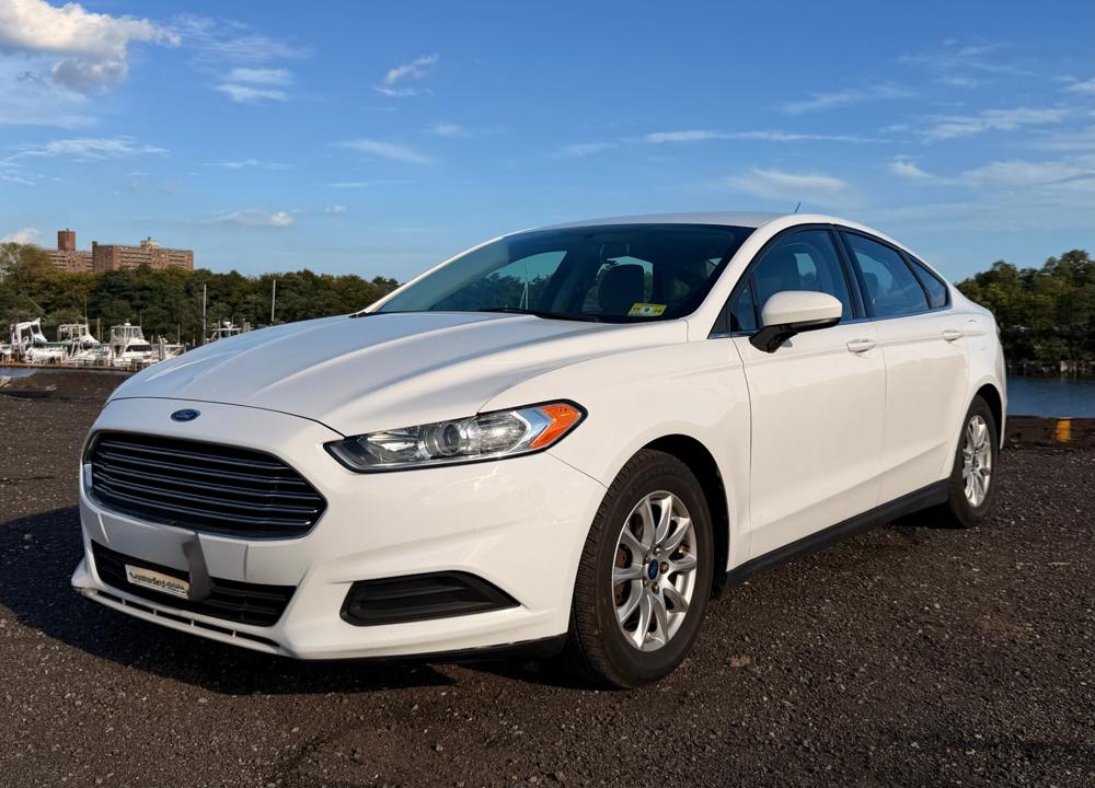 White Ford Fusion for rent in New Jersey