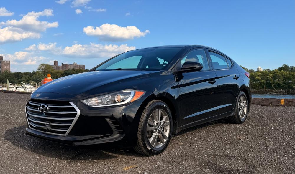 Black Hyundai Elantra for rent in New Jersey