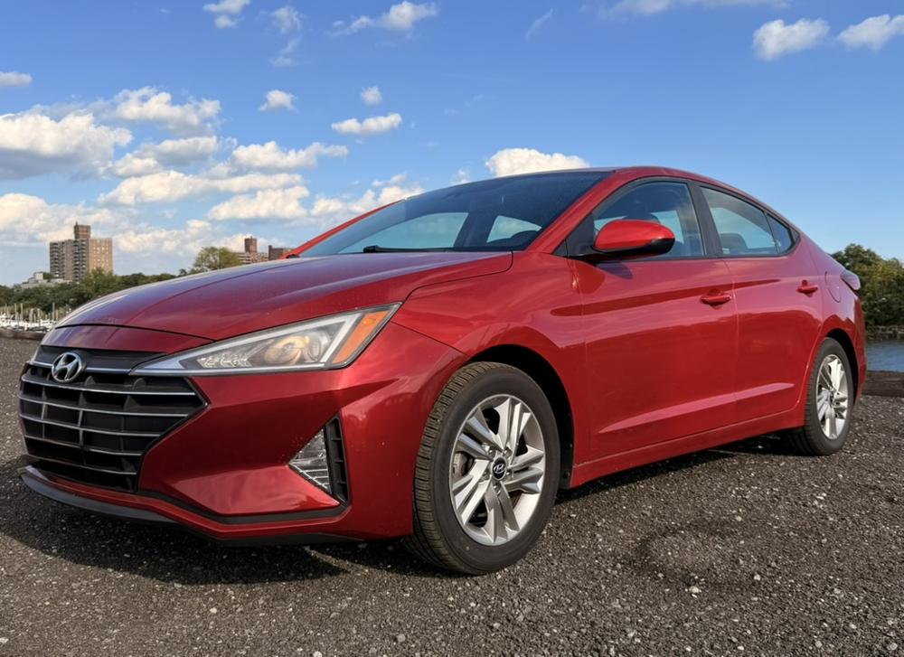 Red Hyundai Elantra for rent in New Jersey