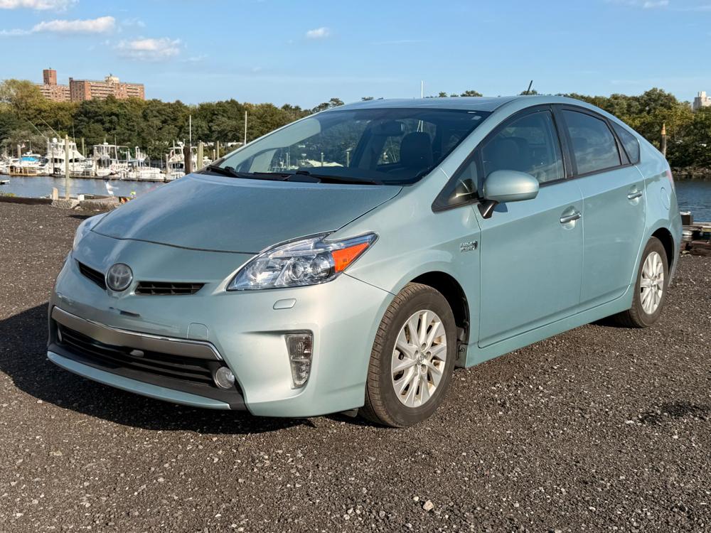 Light blue Toyota Prius Plug-in for rent in New Jersey