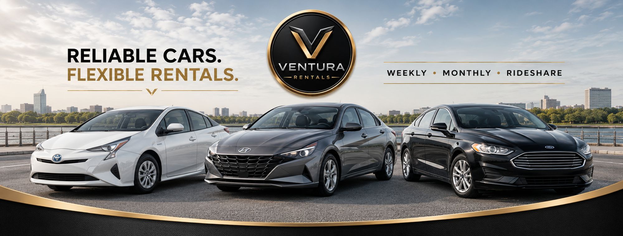 Ventura Rentals: reliable cars, flexible rentals. Weekly, monthly and rideshare.